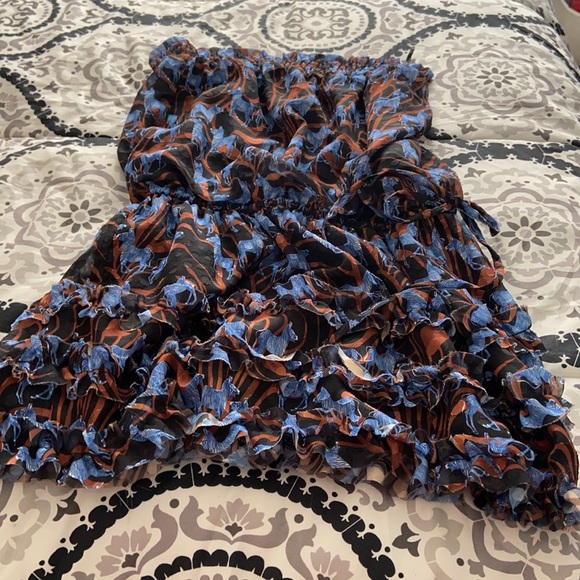 Off the shoulders dress zebra print - Picture 1 of 2